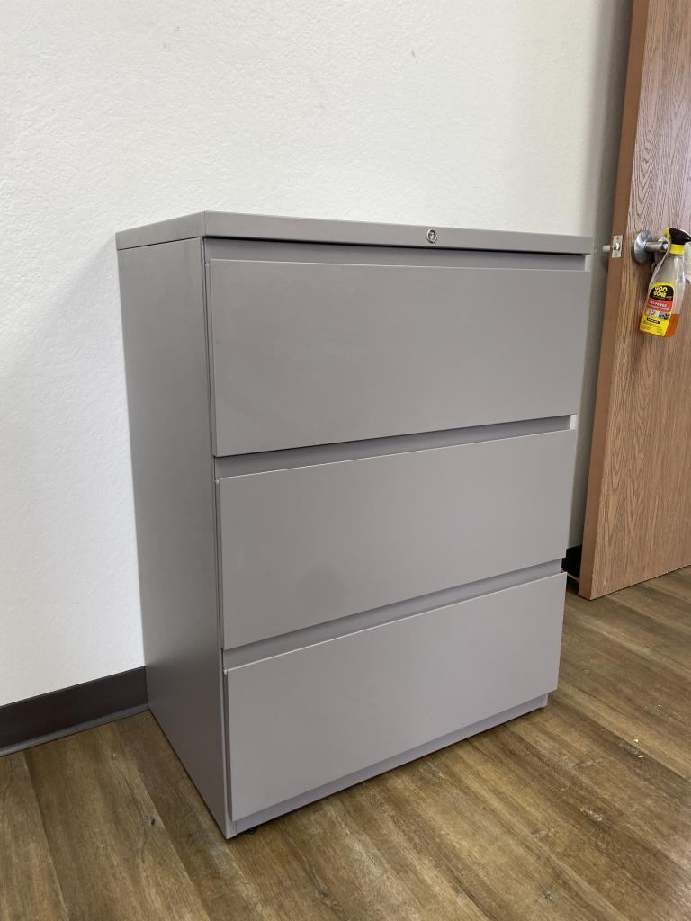 Steelcase three drawer lateral file cabinet