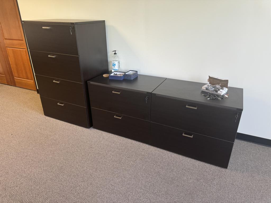 6x2 Black Cherry Storage Credenza