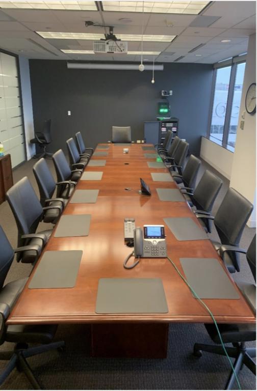18x5 feet Veneer Mahogany Boardroom Table