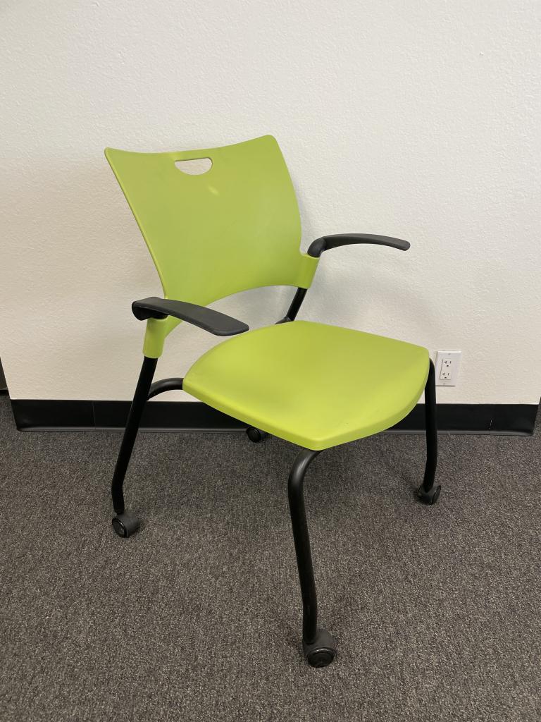 9to5 Bella Green stackable on casters