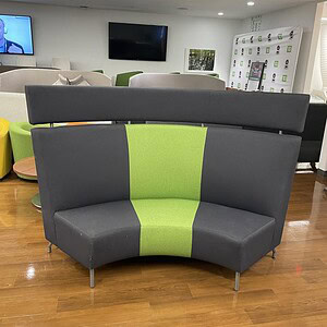 Modern Arcadia Green and Graphite Lounge Sofa for stylish living spaces.