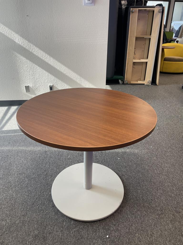 Steelcase Medium Tone Round Lounge Table