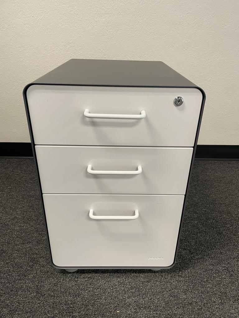 Poppin 3-Drawer File Storage Ped