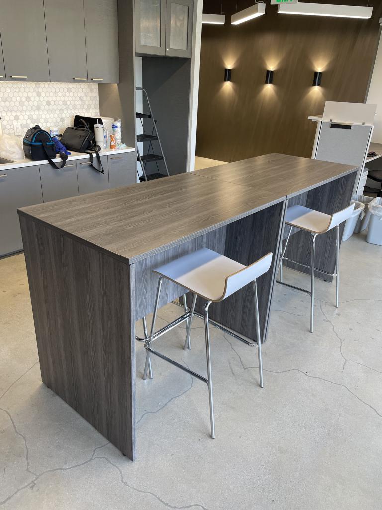 42in Tall Boss Driftwood Bar Height Table