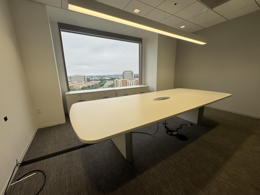 Teknion 11x54 boat shaped conference table