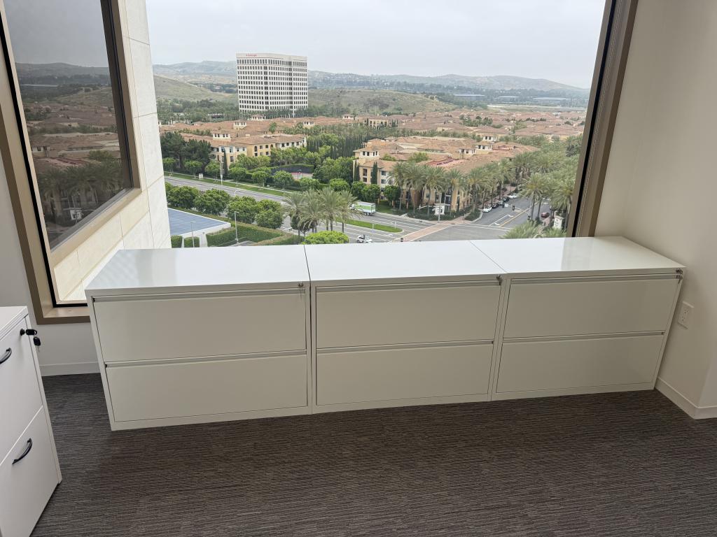 OFS two drawer white later file