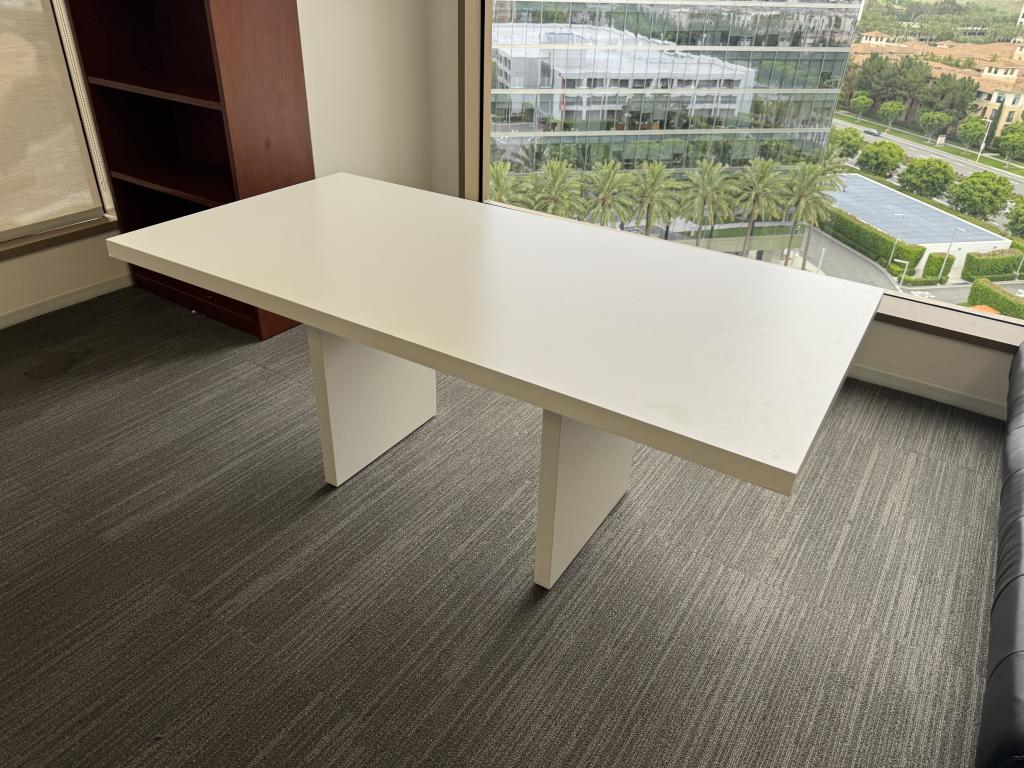 6x3 White Conference Table