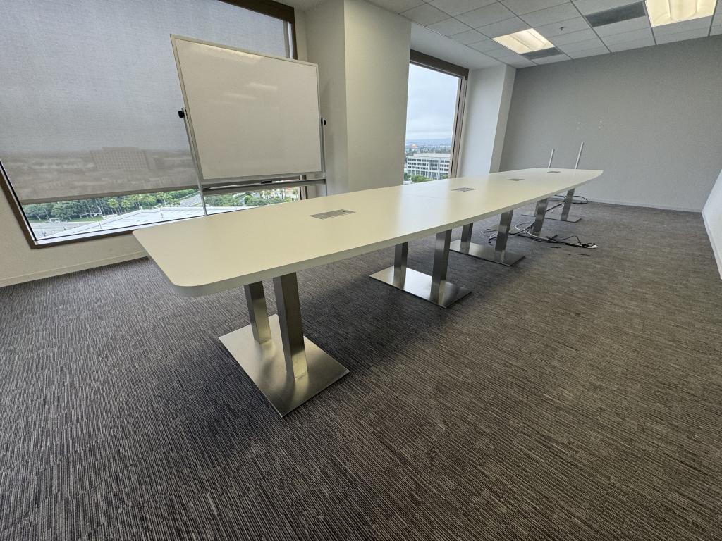 Teknion 20 ft white Boardroom Table