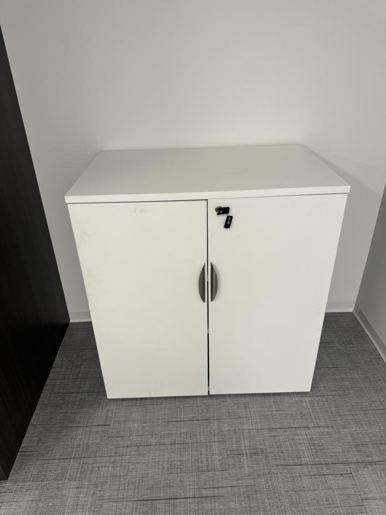 OSP White Storage Cabinet 38T by 36Wx22D