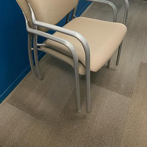 Herman Miller Aside Neutral Guest Chair for office or reception areas. Comfortable beige fabric with.