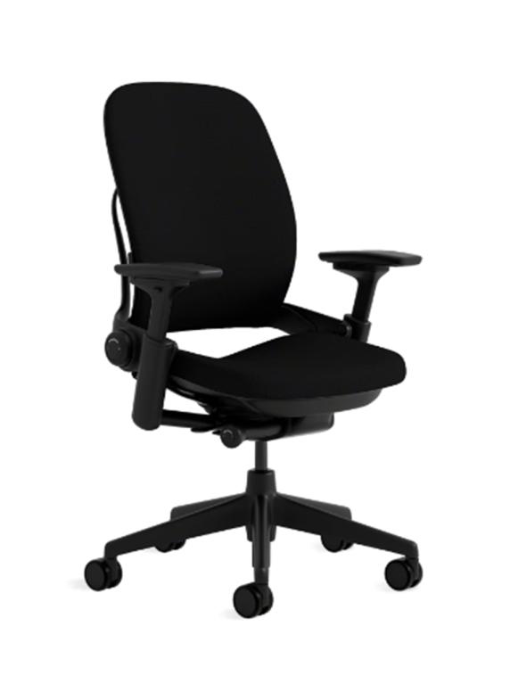 Steelcase Leap V2 Black Chair Fully Loaded