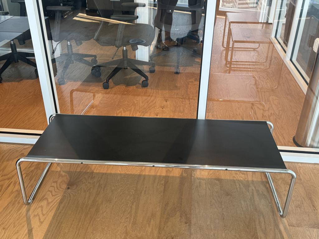 We Work black rectangular occasional table