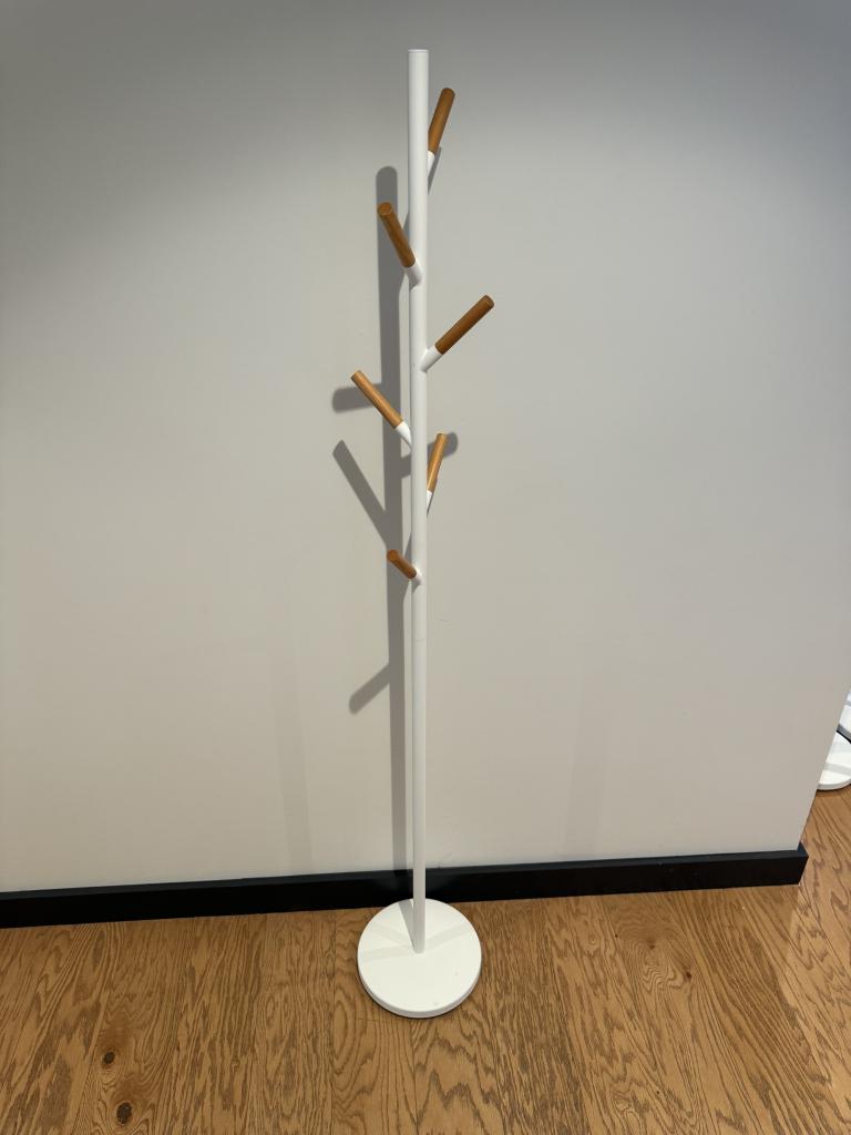 We Work white modern coat rack