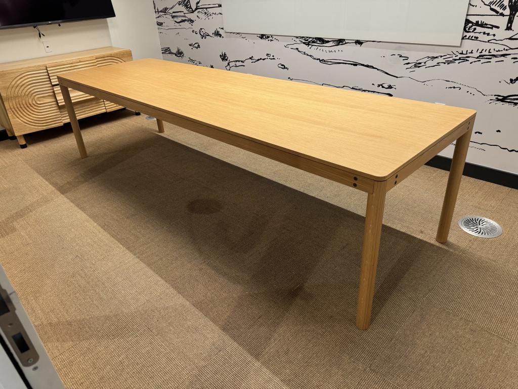 We Work simple 10x3 foot conference table