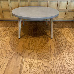 Hay stone round 31x31 inch occasional table for versatile home decor.