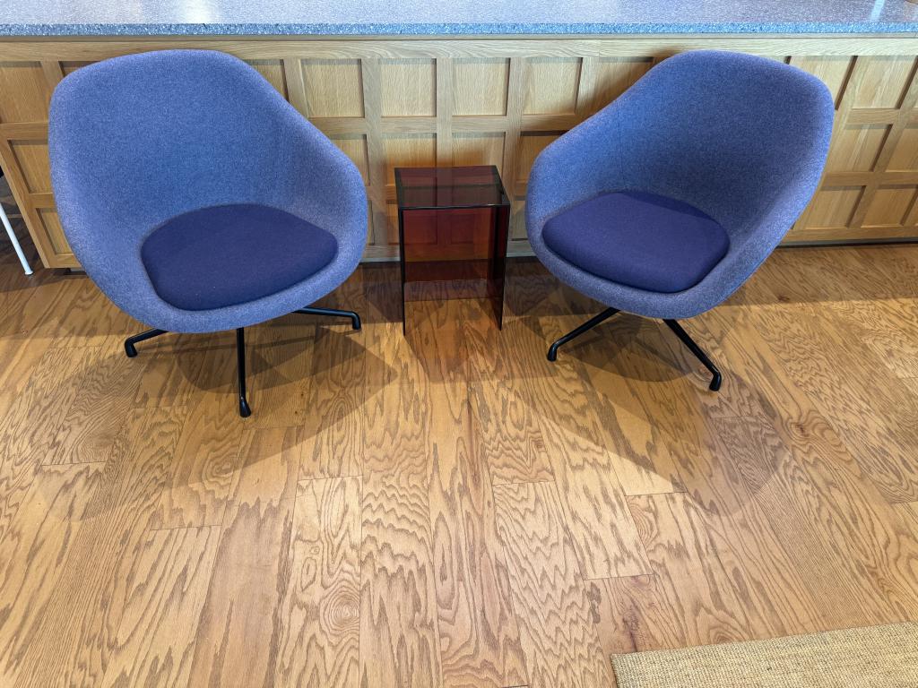 We Work Royal Blue Lounge Chairs