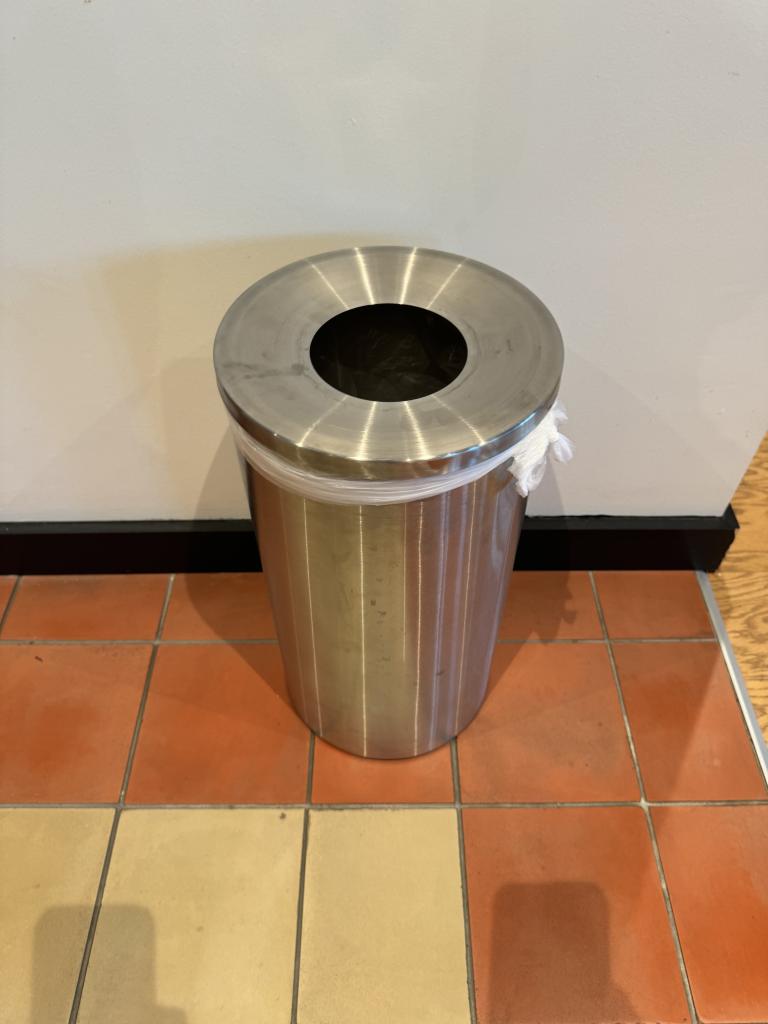 U-Line 32inch tall Stainless steel trash can