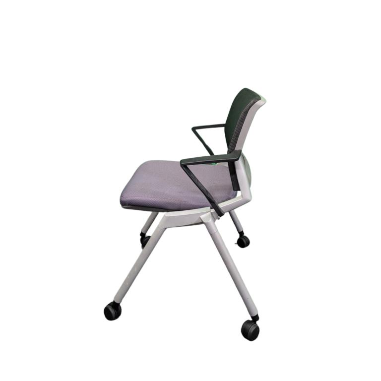 OFS Nesting Chairs Mesh Back Charcoal Seat