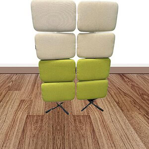 Acoustical divider panels from Cube World USA, designed for sound absorption and privacy in modern o.