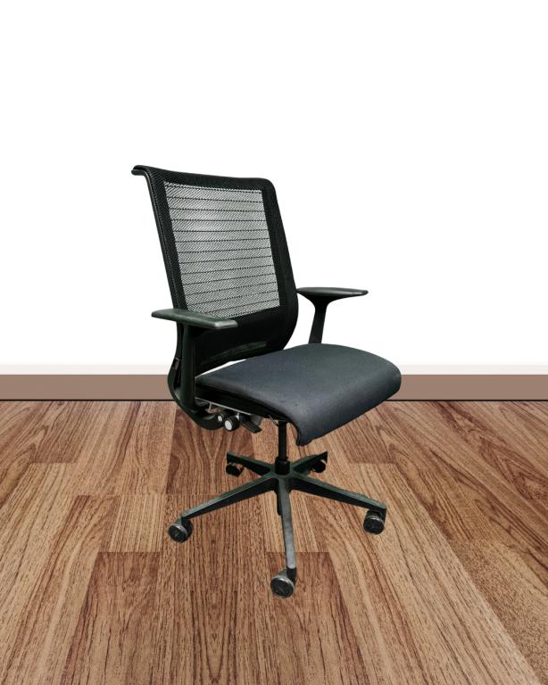 Steelcase Think Black with Fixed Arms