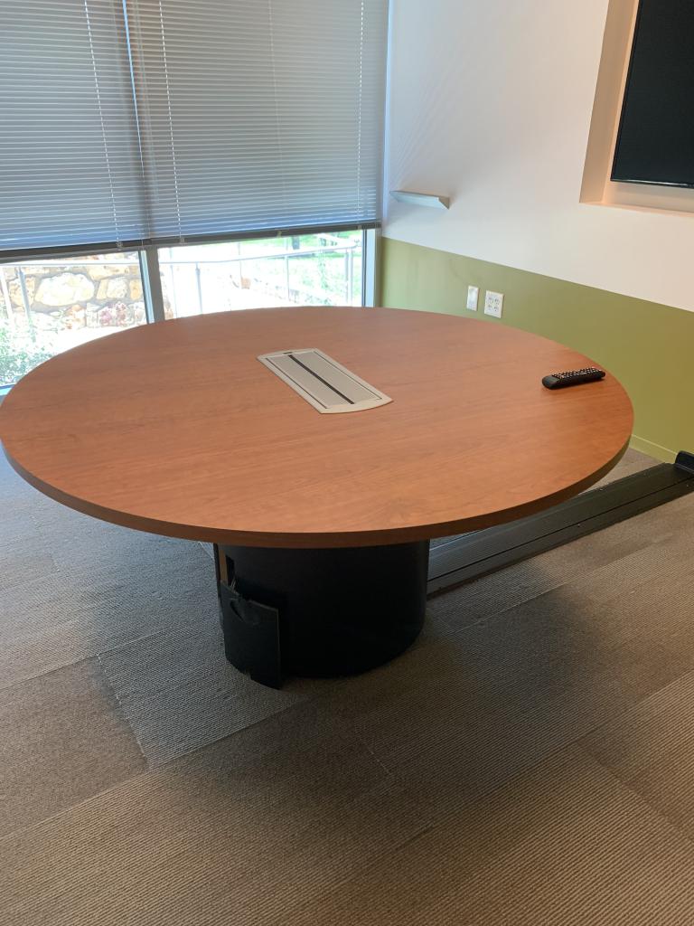 Steelcase Cherry Table 60in Powered