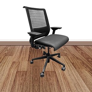 Steelcase Think black mesh ergonomic office chair with adjustable features. Perfect for modern works.