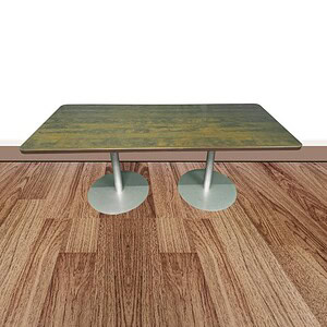 Steelcase 72x30 collaborative desk with adjustable base for office teamwork. Perfect for modern work.