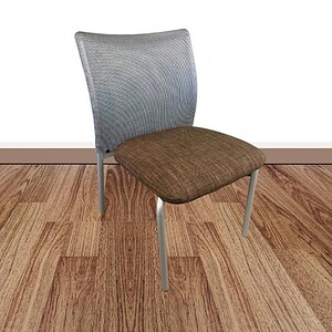 Stackable Steelcase Jersey chair with mesh back, ideal for conference rooms and office spaces.