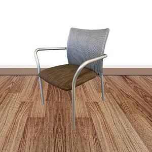 Office chair with arms, ergonomic design, and fabric upholstery for professional settings.
