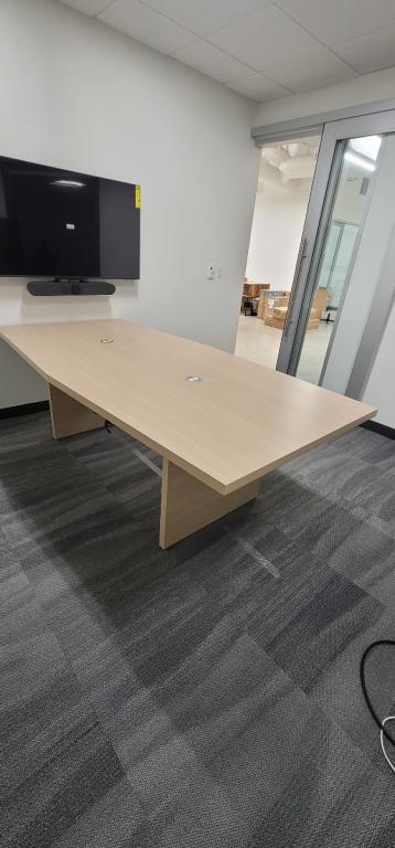 Steelcase Payback 8x4 boat shaped beigewoodn