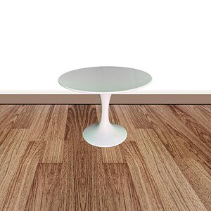 White Tulip Style Small Occasional Table for Living Room Decor.