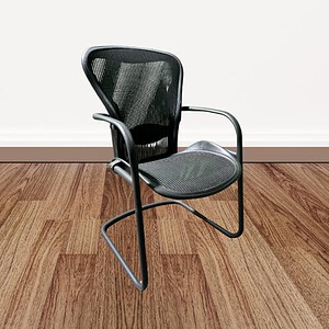 Aeron guest chair with lumbar support, ergonomic mesh design, ideal for office comfort and style.