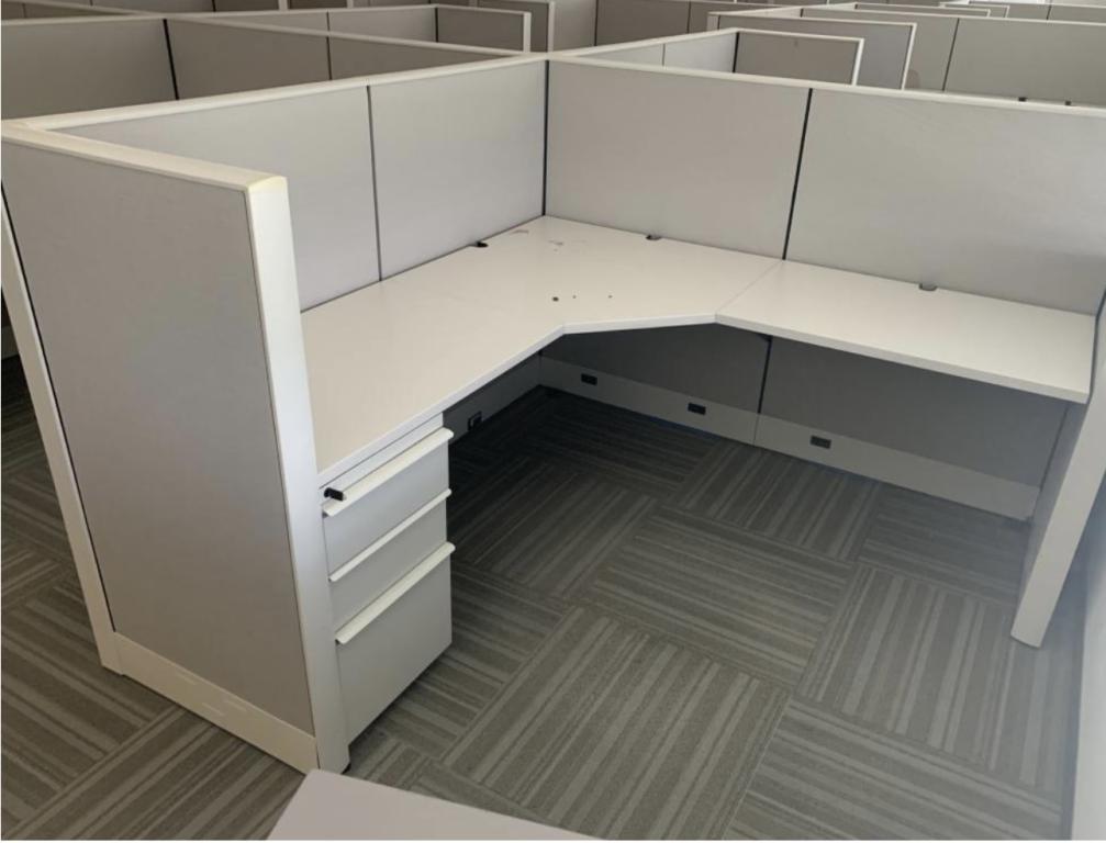 Knoll Dividend 6x6 @49inT grey & white modern