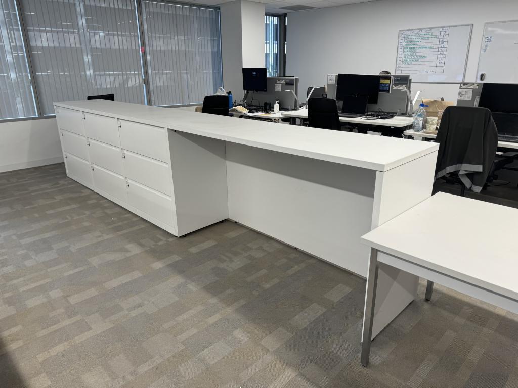 Lateral Island 9 foot or 18 three drawer x 3