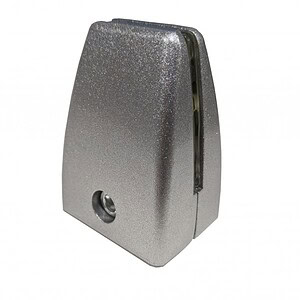 Bracket for mounting glass dividers in commercial spaces.