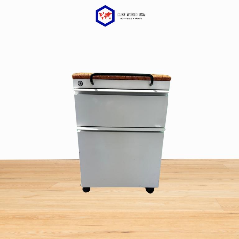 Knoll Mobile White BF Pedestal With Cushion