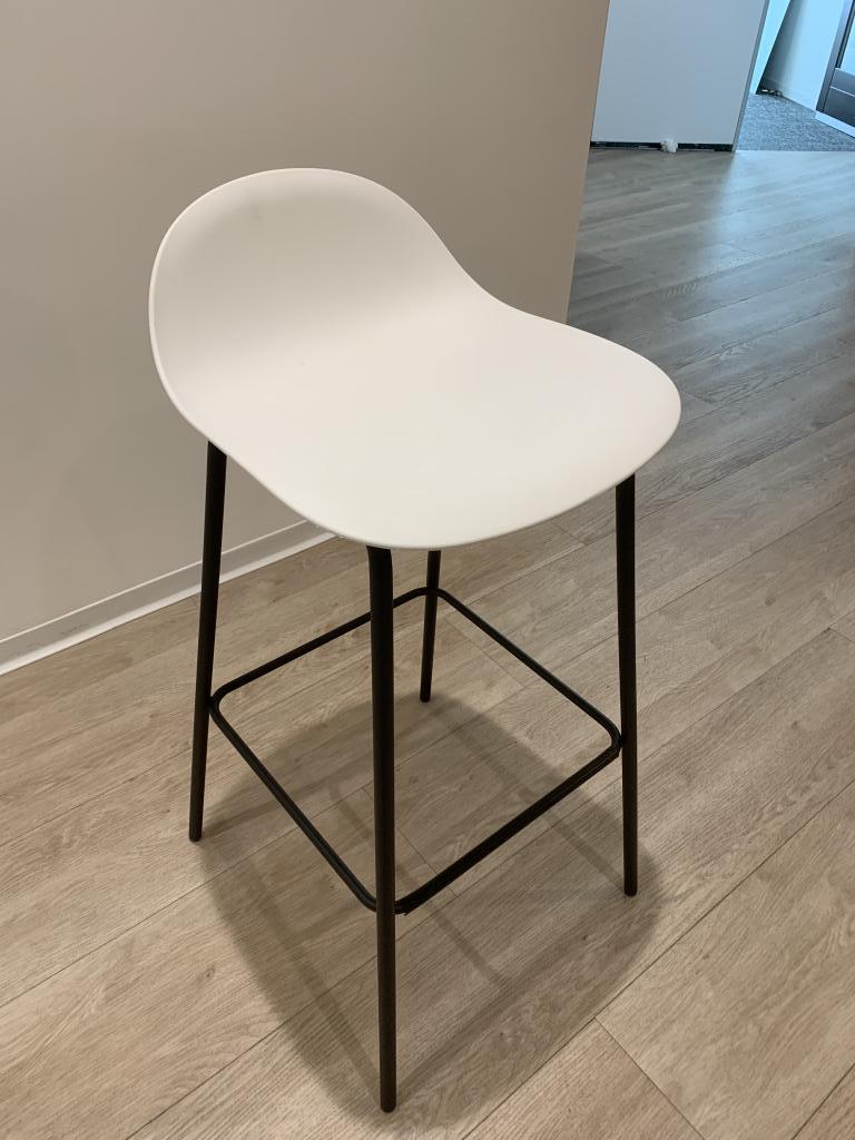 Allermuir White Bar Stool