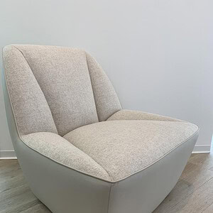 Comfortable Bernhardt lounge chair with swivel function and plush upholstery.