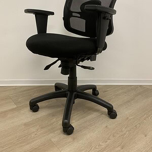 Alera ergonomic mesh office chair with adjustable armrests and lumbar support. Perfect for comfortab.