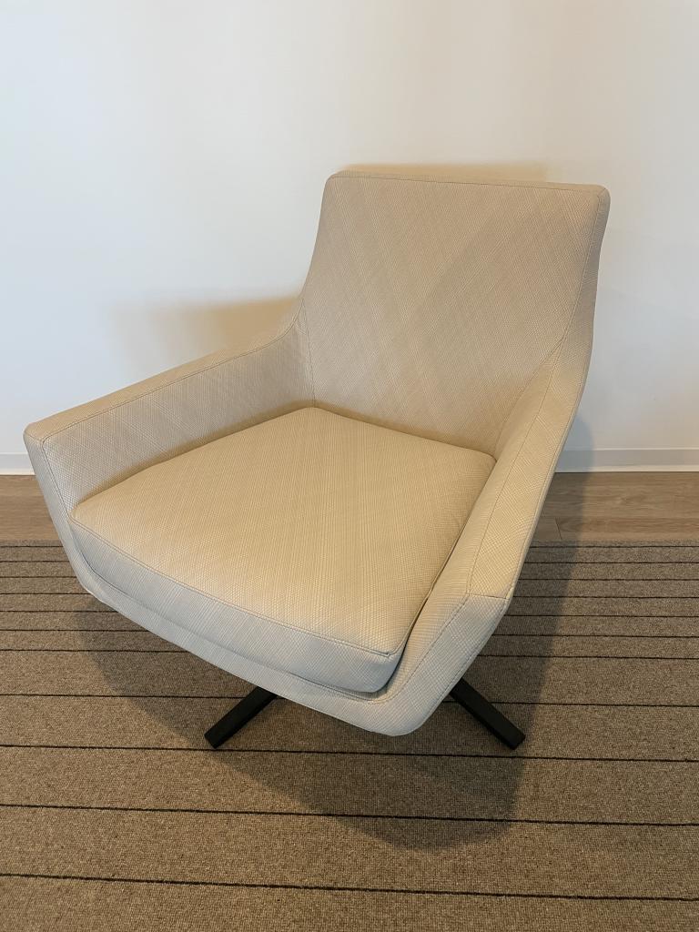OFS Neutral Designer Lounge Swivel Chair