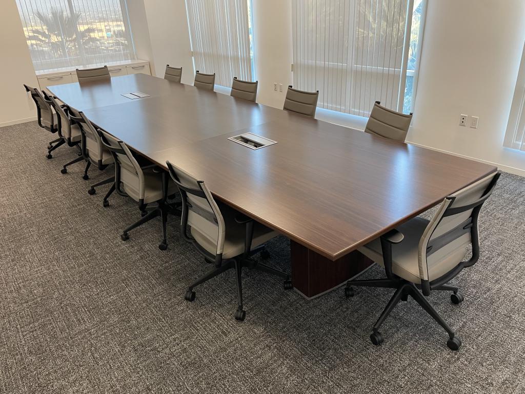 Knoll 14x5/55in Espresso Conference Table