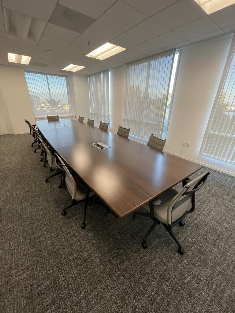 Knoll 18x5 Espresso Conference Table