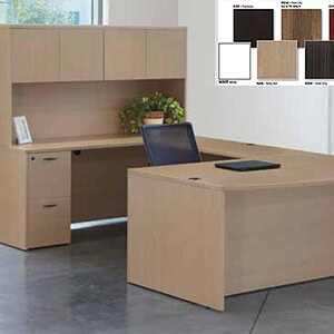U Shape executive desk ideal for modern office spaces, available in seven elegant finishes for custo.
