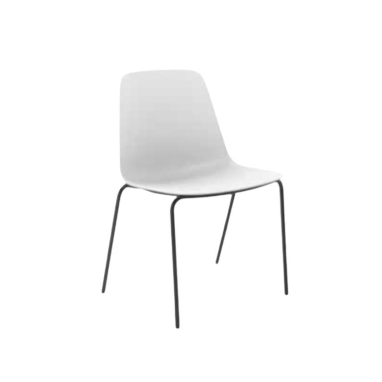 Modern Bree Metal 4 Leg Poly Shell Chair for versatile seating solutions.