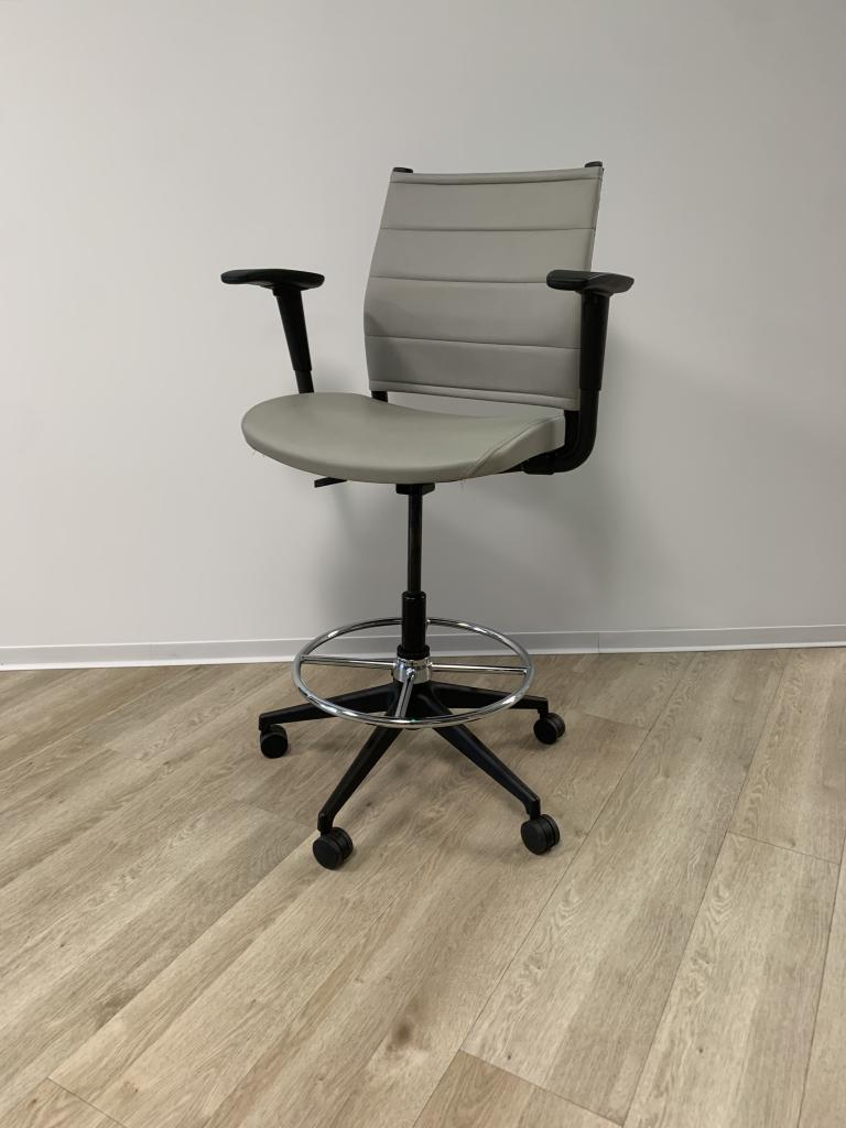 Sit On It Wit Grey Stool Like New