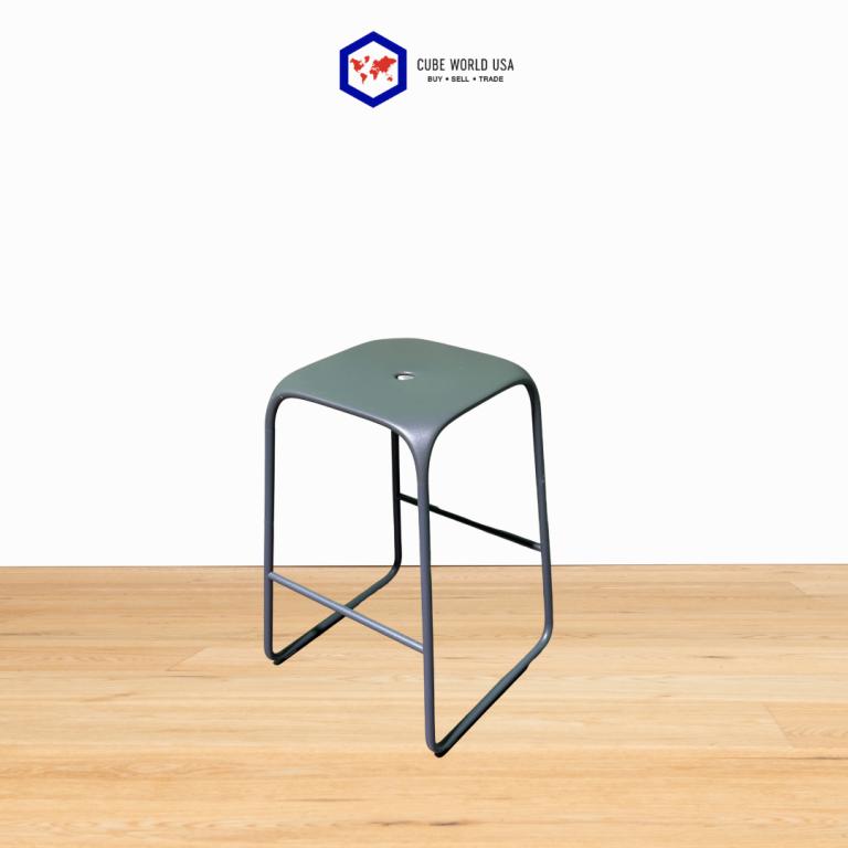 Stylish Bobo Stool with sleek metal frame and minimalist design, perfect for modern spaces and versa.
