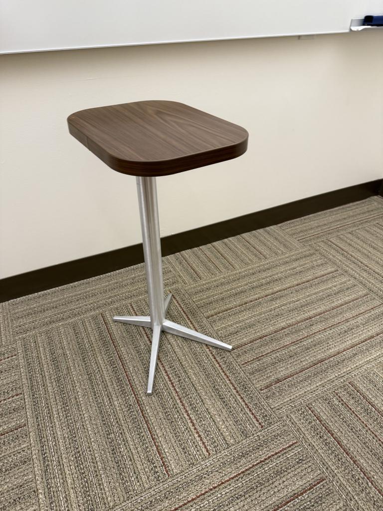 Kimball occasional table silver and wood