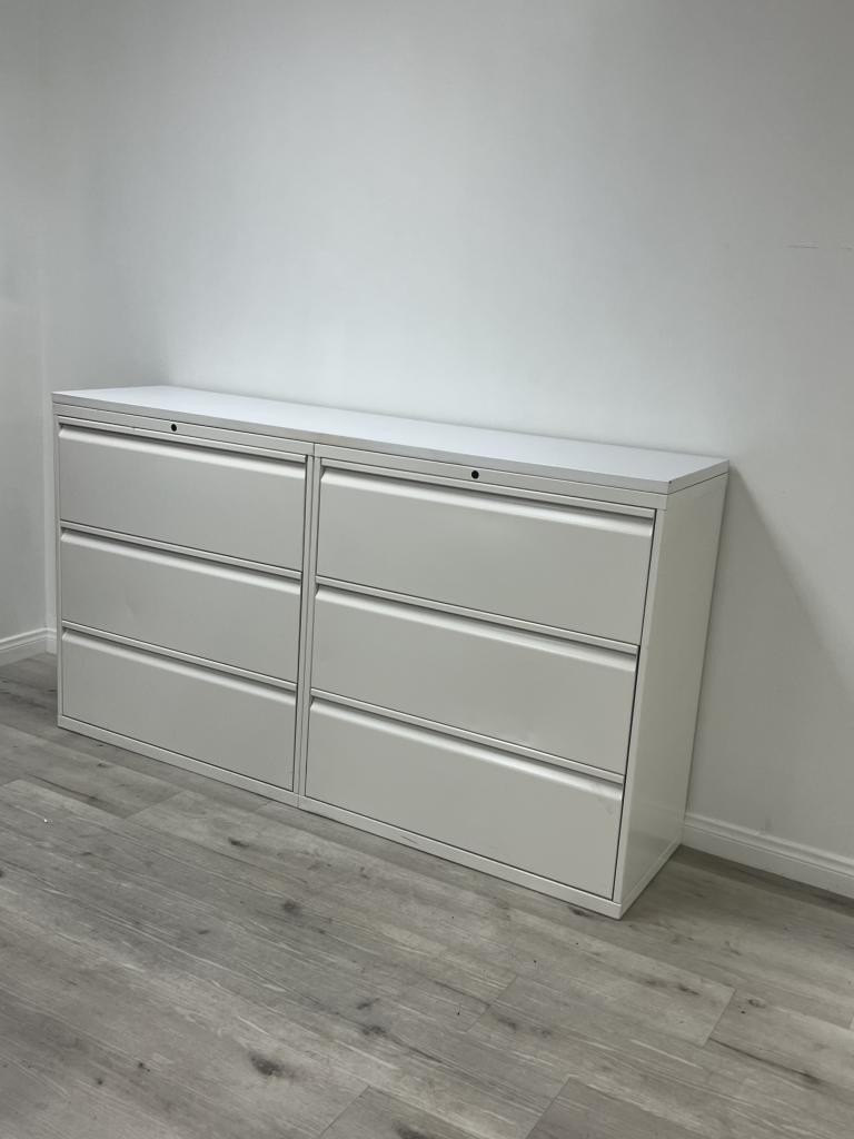 Meridian 6-7ft three drawer lateral file x2