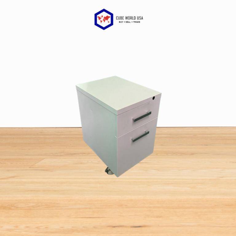 Portable mobile storage cart with drawers for Friant project.
