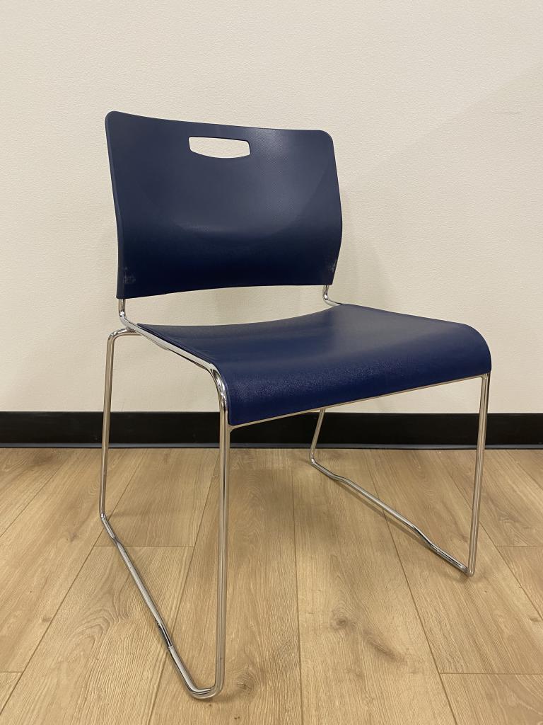 9 to 5 Kelley Navy Blue Stacking Chairs